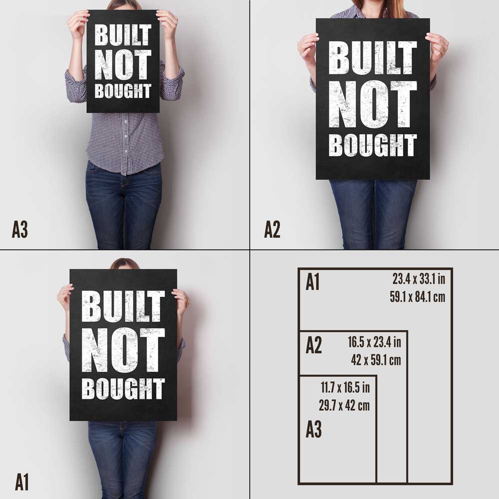 Built Not Bought A Sizes