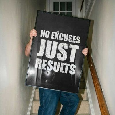 No Excuses Just Results Mockup