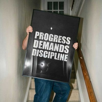 Progress Demands Discipline Mockup